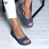 Zingj Women Sandals Flops Fashion Rome Slip-On Breathable Non-slip Shoes Woman Slides Solid Casual Female 2023 Dropshipping 211-1-Outfit