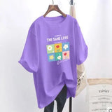 casual women's T-shirt Ulzzang streetwear Kawai fruit print T-shirt Korean shirt Harajuku short-sleeved camiseta