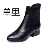 Zingj New Short Boots Women's Single Boots And Velvet Warm Martin Boots Autumn Winter Snow Boots Women's Mother