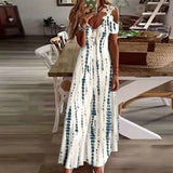 Hollowout Lace Strap Long Dresses Summer Boho Off Shoulder Maxi Dress Ladies Vintage Casual Elegant Party Dresses