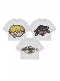 T-Shirt Hip-Hop Fun Cartoon Pattern Printing Oversized T-Shirt Original Gothic Cotton Short