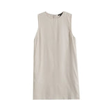 Spring Style Casual Minimalist Elegant Sleeveless