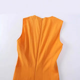 New Series Wide Pendulum Sleeveless Flute Dress