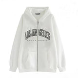 Style Lazy Cardigan Hoodie 2024 Spring And Autumn Oversize Zipper Jacket Couple