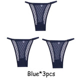 Transparent Floral Lace Panties Women Low-Waist Underpant Hollow Out Thong Female G-String Underwear Lingerie