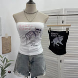 Diamond Tector Tset Coat Outside Wearing Bra Mat Babes Wrapped Bra Short Open Umbilly Printed Vest