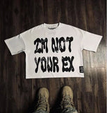 Version Simple Minority Design Cartoon Long Printed Cotton T-Shirt Men's Hip-Hop Harajuku Y2k Loose Couple