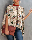 Round Neck Loose Batwing Sleeve