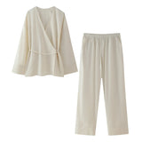 New Spring Style Kimono Coat 5427743 Trousers 5427431 211-1-Outfit