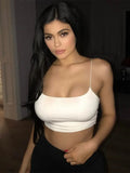New Fashion Women Sexy Crop Tops Solid Summer Camis Women Casual Tank Tops Vest Sleeveless Crop Tops