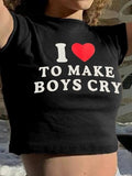 Short Sleeve Letter Graphic Crop Top- Outfit