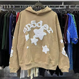 Printed High Street Couple Loose Hooded Sweater Leisure Trousers Sports
