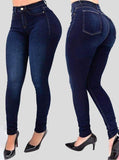 Waist Stretch Elastic Cotton Denim Slim Fit Skinny