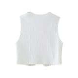 New Spring Style Simple, Slim, Embroidered Vest