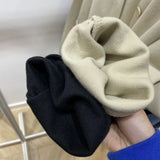 Zingj Fat Big Size 300 Catties Lazy Wind V Collar Coat Female Autumn Money Fat MM Loose Single Breasted Cardigan Long Sleeve Jacket-Outfit
