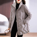 Winter New Down Cotton Clothes In The Long Out Of Season Large Size Loose Collar Thick Warm Cotton-Padded Jacket Jacket-Outfit