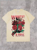 Men's T-Shirt 2024 Basketball Shirt Sports Style Short-Sleeved Cotton Print Loose T-Shirt Street Hip-Hop Blouse Short
