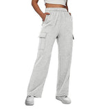 Sports Trousers High Waist Slimming Straight