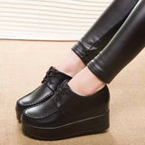 The Spring And Autumn Of 2024, The New Korean Version Of High-Heeled Women's Shoes Increased Single Shoes, British Retro Thick-Soled Muffin