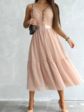 New Summer Lace Lace Dress INS Casual Backless