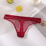 Transparent Lace G-String Sexy Panties Women Underwear Pantys Low-Waist Female Underpants Mesh Perspective Briefs