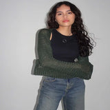 Zingj New Loose Lazy Wind Knit Cardigan Women With A Short Versatile Jacket Jacket Women-Outfit