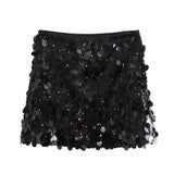 2025 New Leek Decorating Stylish Personality Miniskirt Skirt 3920139