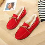 Autumn And Winter New Retro Velvet Thickened Warm Student Flat Cotton Shoes With One Foot Shallow Bean