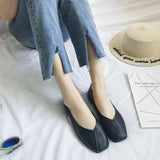 The Spring And Autumn Of 2024, The New Korean Version Square-Bottomed Single Shoes Female Harajuku Students Doudou Shoes Shallow Lazy