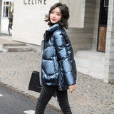 Jacket Women Warm Coat Long Sleeve Solid Color Outwear Casual Zipper Plus Size Streetwear Lightweight Parka Jackets