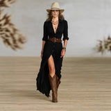 Elegant Casual Bohemia Spring And Autumn Long Sleeve