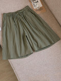 Women shorts Summer Casual Solid Cotton Linen shorts high waist loose shorts for girls Soft Cool female shorts