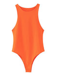 summer solid sexy bodycon women bodysuits female 4 color green slim casual bodysuit chic lady club short playsuits