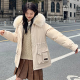The 2024 New Winter Down Cotton And Thick Cotton-Padded Coat-Outfit