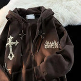 Zingj Women Vintage Gothic Streetwear Embroidery Harajuku Hoodies Hip Hop Jacket Zip Up Hoodie Grunge Sweatshirt Winter Tops 2023 211-1-Outfit