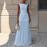 Shein Elegant Dress Party Vest Half Skirt Fold Two