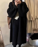 Zingj Version Loose Add Thick Double-Sided Cardigan Coat Female Autumn Winter New Large Size Languid Lazy Wind Sweater Coat
