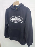 Brand Printed Street Men's And Women's Loose Basic Hooded Sweater Leisure Sweater