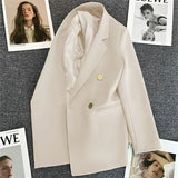 Zingj Suit Jacket Female Korean Version Fried Street Leisure Commuting Joker Spring And Autumn Popular 2024 Spring Autumn
