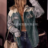 The Ins Autumn Hot Coat Cotton Made Old Wind Double Pocket Hooded Boyfriend Wind Coat Longer Version-Outfit