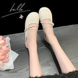 Zingj Half Slippers Female Spring Outside Wear 2024 New Flat Bottom Lazy Leisure Versatile Retro Gentle Fairy Wind Cool Drag-Outfit