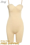Strap Low Cut Skinny Biker Shorts Rompers Tight Workout Loungewear Sporty Women Body-Shaping Playsuits Solid