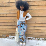 Zingj Patchwork Striped Print Jogger Pant Women Rave Festival Clothing 2023 Summer Casual High Waist Bodycon Active Sweat Pants 211-0-Outfit