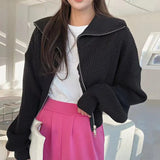 Y2K Double Zip Knit TopOutfit