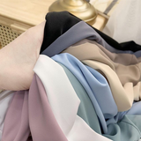 Chiffon Blouse Women's White LongSleeve Tops Spring 2023 Korean Fashion Shirt Solid Color Niche Loose Shirt Women Plus