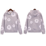 Trend Sports Shirt Hip-Hop Wood Cotton Printing Suit High Street Loose Hooded