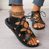 Zingj Size Women's Shoes In The Summer Of 2024, The New Strapped Fish Mouth Flat-Soled Roman Shoes Leisure Women's