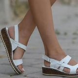 Summer New Large Belt Buckle Lady Sandals Slope And Leisure Beach Women's