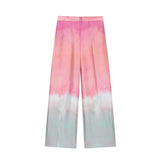 New Tie-Dye Printed Shirt 8339211 Casual Pants