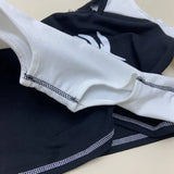 Liang Guantu 6535 Pull Frame Cotton Early Autumn New Design Sense Careful Machine Hollowed-Out Long-Sleeved T-Shirt Female